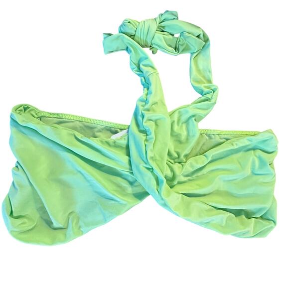 NWT Womans fashion nova lime green unstoppable cut out maxi skirt set plus 1X - Picture 5 of 9
